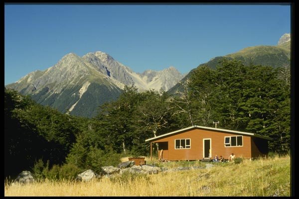 036040 Tramping Hut, Nelson Lakes National Park A4 Photo Print