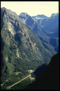 036045 Mountains, Fiordland National Park A4 Photo Print