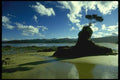 036079 Outcrop, Abel Tasman National Park, South Island A4 Photo Print