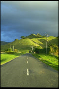 036083 Afternoon Light On Highway, North Island A4 Photo Print