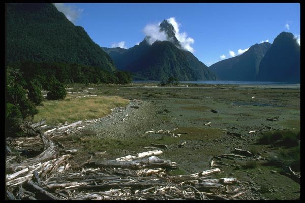 036154 View Of Mitre Peak, Milford Sound A4 Photo Print