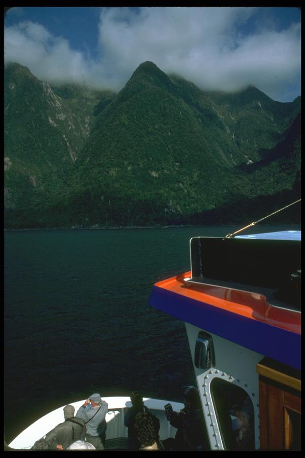 036156 Milford Sound, From Tour Launch A4 Photo Print