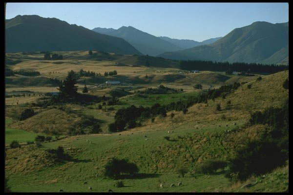 036170 View Of Wanaka From Mt. Iron A4 Photo Print