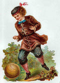 037 Football Vintage A4 Photo Print