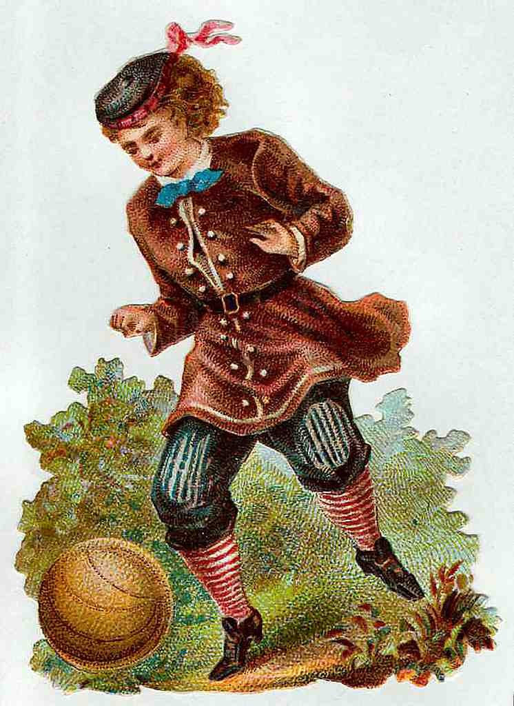 037 Football Vintage A4 Photo Print
