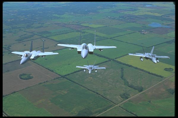 037017 F 15s And F 18s A4 Photo Print
