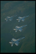 037057 F 18 Finger Four Formation A4 Photo Print