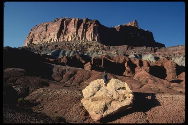 038020 Rugged Country Capitol Reef National Park A4 Photo Print