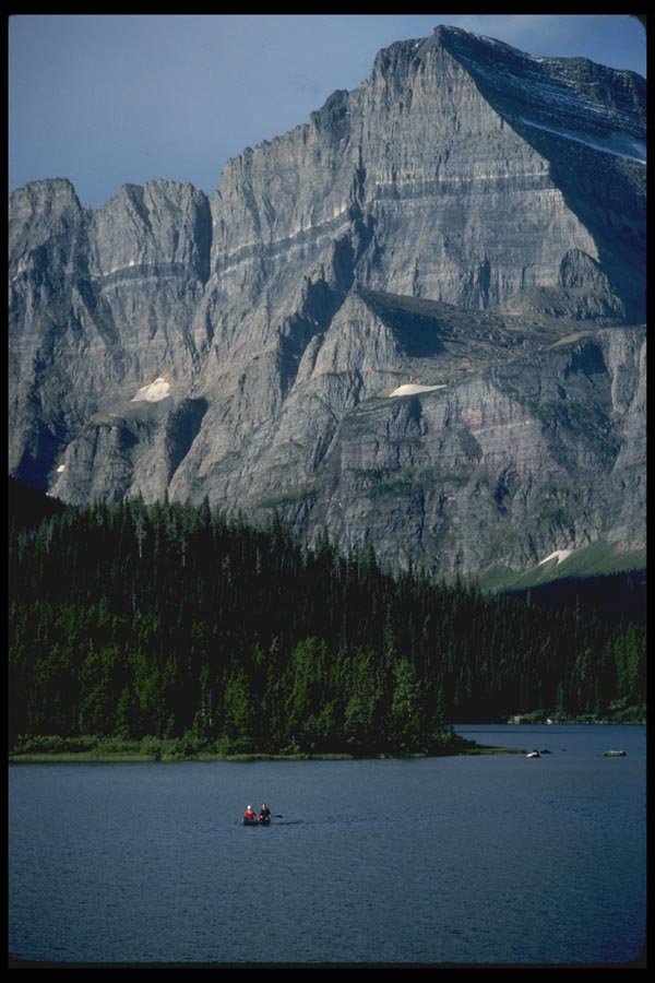 038041 Swiftcurrent Lake Glacier National Park A4 Photo Print