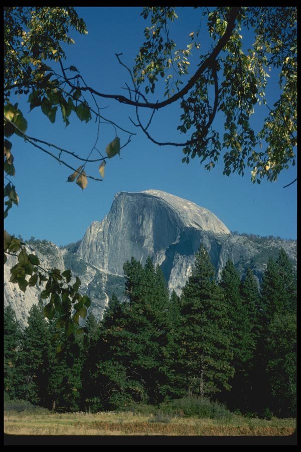 038084 Half dome Yosemite National Park A4 Photo Print