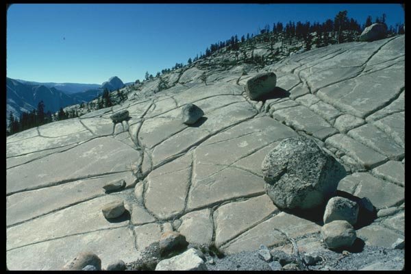 038090 Rocky Tioga Road Yosemite National Park A4 Photo Print