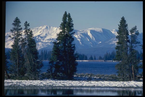 038097 Yellowstone Lake Yellowstone National Park A4 Photo Print