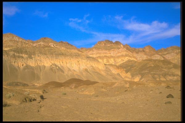 039029 Golden Cliffs And Blue Sky A4 Photo Print
