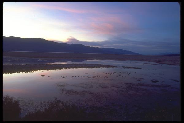 039038 Sunset Over Bad Water A4 Photo Print