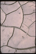 039077 Close Up , Dry Mud Flats A4 Photo Print