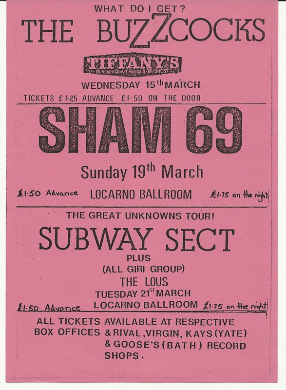 04 1978 Punk Flyer A4 Photo Print