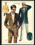 04 fashion 1970 menswear paris Advert A4 Photo Print