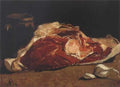 040 Still Life With Meat 1862 1863 A4 Photo Print