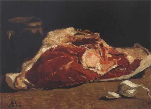 040 Still Life With Meat 1862 1863 A4 Photo Print