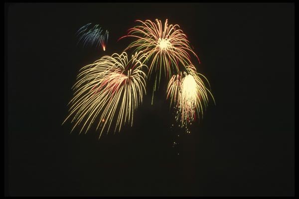 040014 White Burst A4 Photo Print