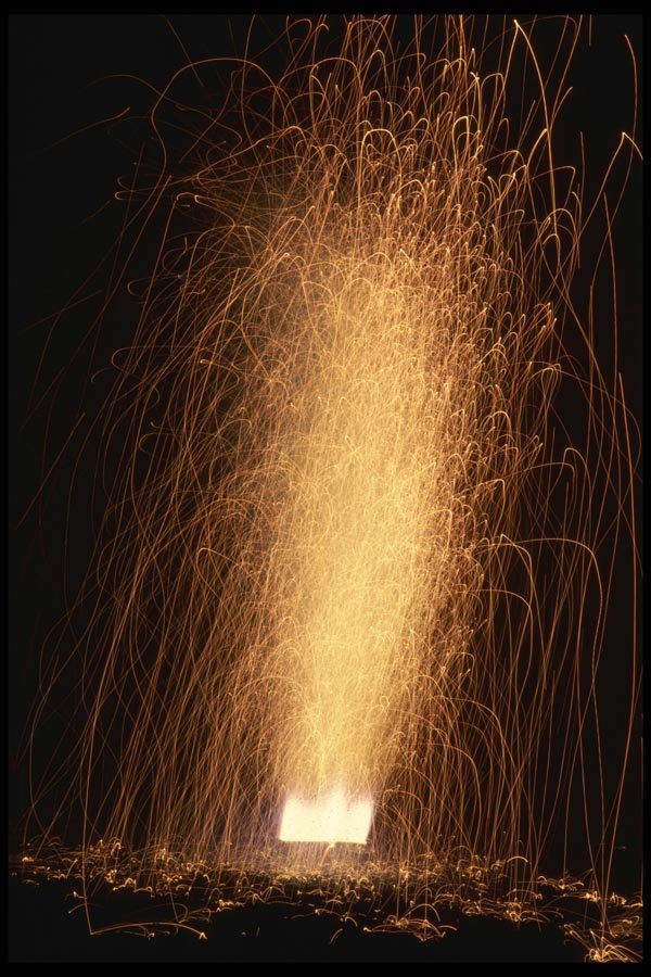 040029 Tower Of Fire A4 Photo Print
