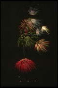 040034 Multicolored Umbrellas A4 Photo Print