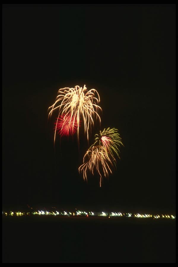 040052 White Burst Over Red Sun A4 Photo Print