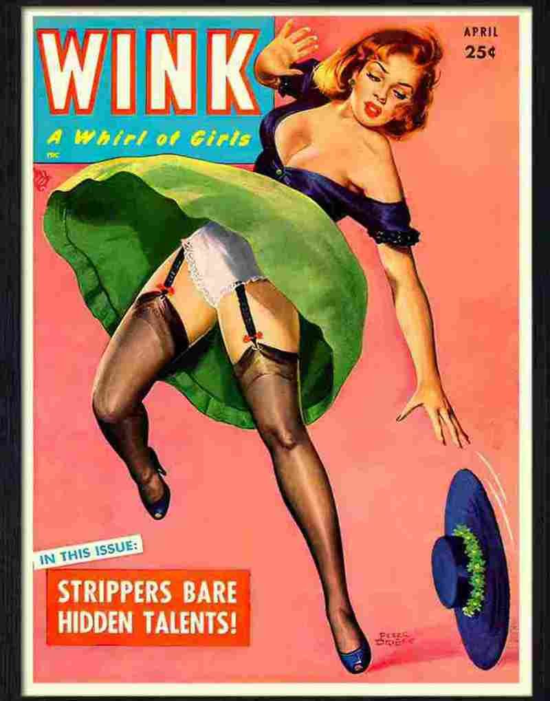 043 wink glamour magazine cover 2 Advert A4 Photo Print