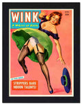 043 wink glamour magazine cover 2 Vintage Advert A4 Photo Print