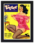 044 titter glamour magazine cover 2 Vintage Advert A4 Photo Print