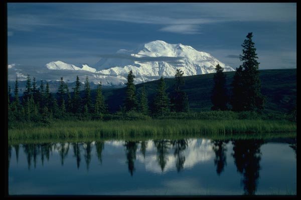 044007 Mt. McKinley From Camp Denali A4 Photo Print