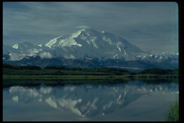 044013 Mt. McKinley From Reflection Pond A4 Photo Print
