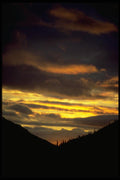 044039 Sunset Clouds, Camp Denali A4 Photo Print