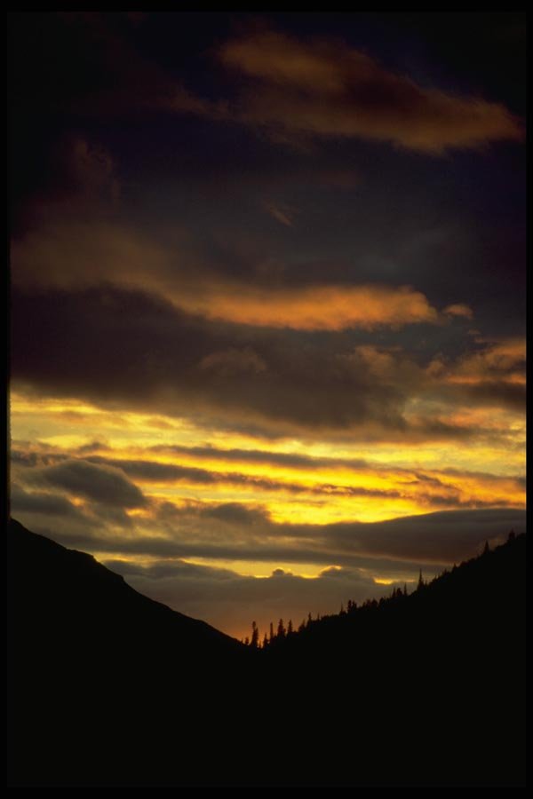 044039 Sunset Clouds, Camp Denali A4 Photo Print