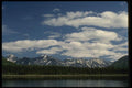 044051 Mountains And Lake A4 Photo Print