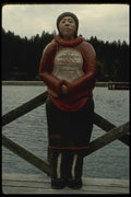 044091 Wooden Statue A4 Photo Print