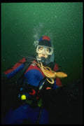 045003 Diver, Octopus, Monterey, Ca A4 Photo Print