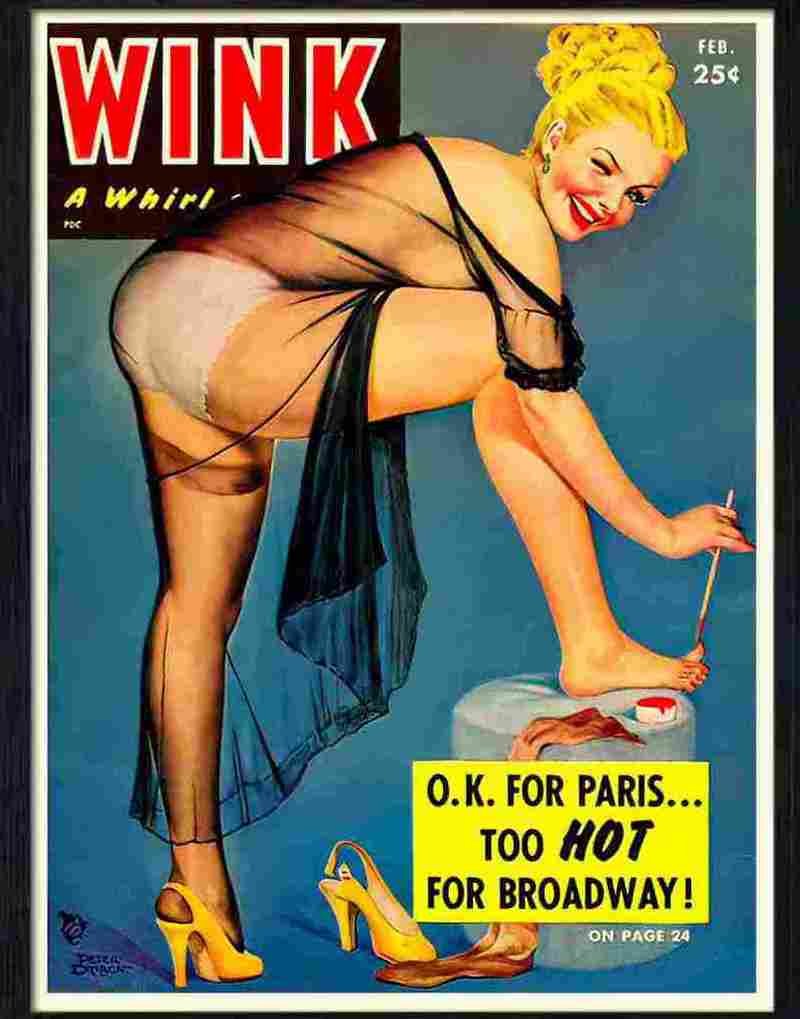 046 wink glamour magazine cover Advert A4 Photo Print