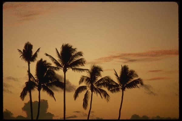 046023 Sunset Kauai A4 Photo Print