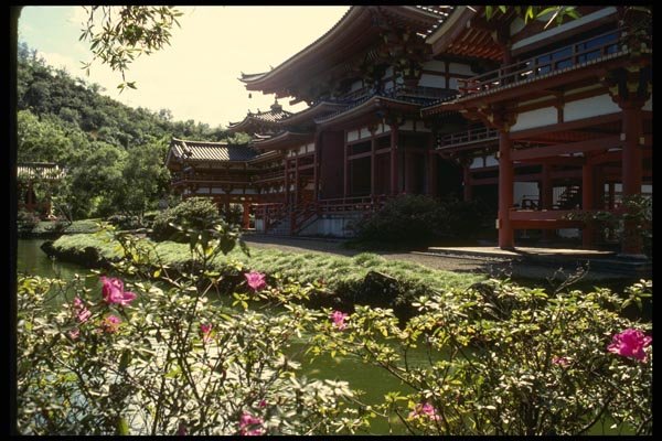 046037 Japanese Temple, Byodo in Oahu A4 Photo Print