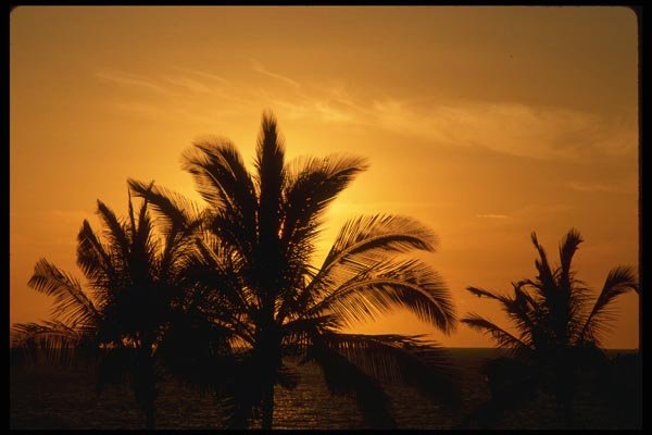 046066 Mauna Lani Sunset Hawaii A4 Photo Print