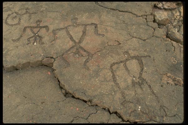 046086 Waikoloa Petroglyph Field Hawaii A4 Photo Print