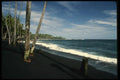 046088 Black Sand Beach Kalapana, Hawaii A4 Photo Print