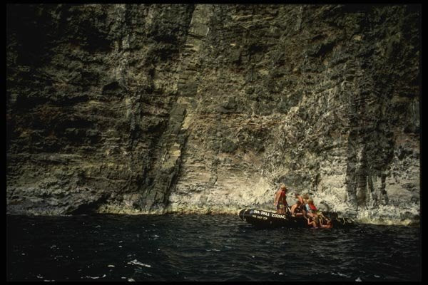 046095 Cave Along Napali Coast Kauai A4 Photo Print