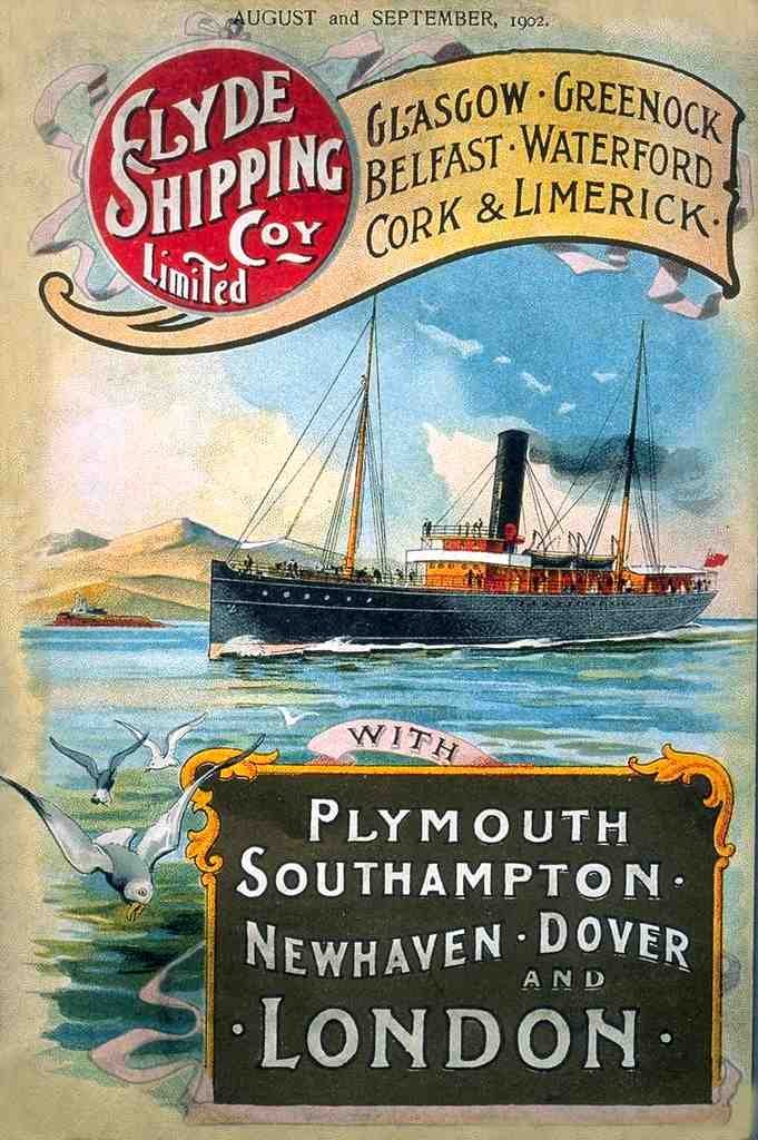 047 Clyde Shipping Coy Vintage A4 Photo Print