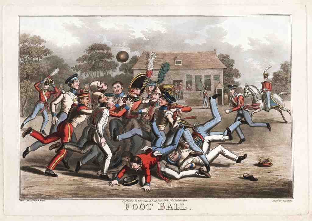 047 Foot Ball Vintage A4 Photo Print