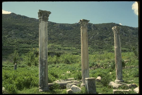 047010 Columns, Temple Ruin A4 Photo Print