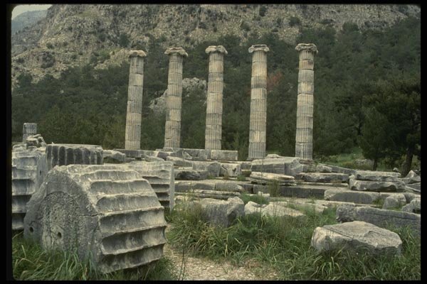 047020 Temple Of Athena Polias A4 Photo Print