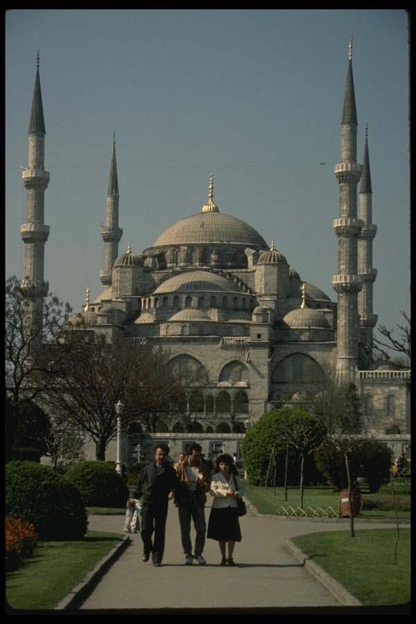 047037 Sultanahmet (Blue Mosque), Unique For Its 6 Minarets A4 Photo Print