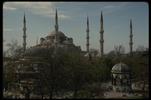 047045 Sultanahmet (Blue Mosque), Unique For Its 6 Minarets A4 Photo Print